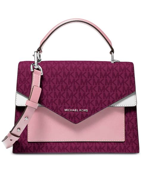 michael michael kors ludlow signature colorblocked satchel|Michael Kors handbags.